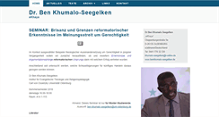 Desktop Screenshot of benkhumalo-seegelken.de
