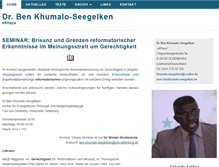Tablet Screenshot of benkhumalo-seegelken.de